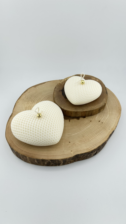 bezzapachowa świeca sojowa dekoracyjna Lumen Solivya serce Julia